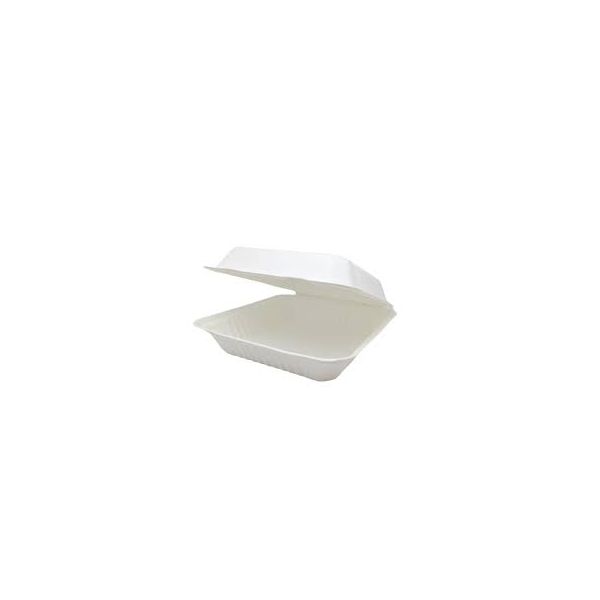 Picture of Bagasse Compostable Meal Box  9"x9" (200PK)