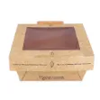 Picture of 1200ml Lunchipak Compostable Windowed Boxes 15x15x6.7" (160)