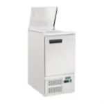 Picture of Single Door Saladette Prep Counter Fridge, 2 in 1 fridge and salad topper area.