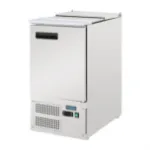 Picture of Single Door Saladette Prep Counter Fridge, 2 in 1 fridge and salad topper area.
