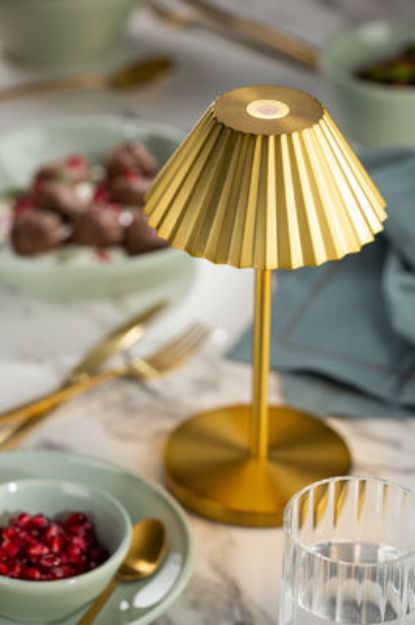 Picture of Aruba LED Cordless Lamp 23cm - Brushed Gold