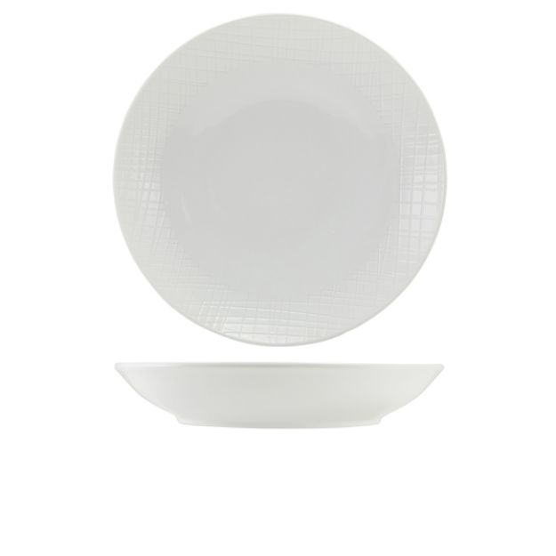 Picture of Incise Porcelain Lavara Coupe Bowl 25.5cm 25.5 x 4.7cm (Dia x H) - 120cl/42oz