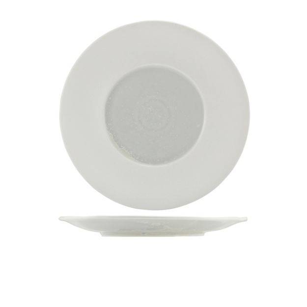 Picture of Incise Porcelain Lustre Winged Plate 28.5cm