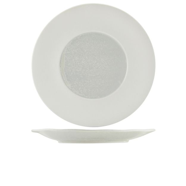 Picture of Incise Porcelain Lustre Winged Plate 31cm