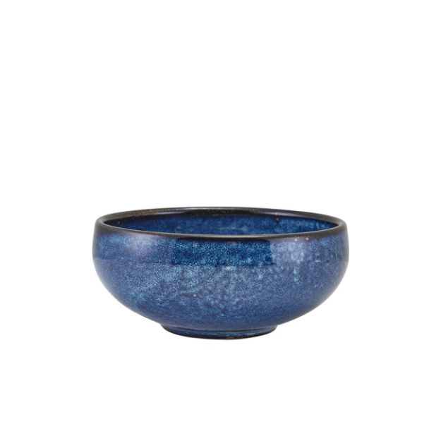 Picture of Terra Porcelain Aqua Blue Belly Bowl 14.5cm 14.5 x 6cm (Dia x H) - 60cl/20oz