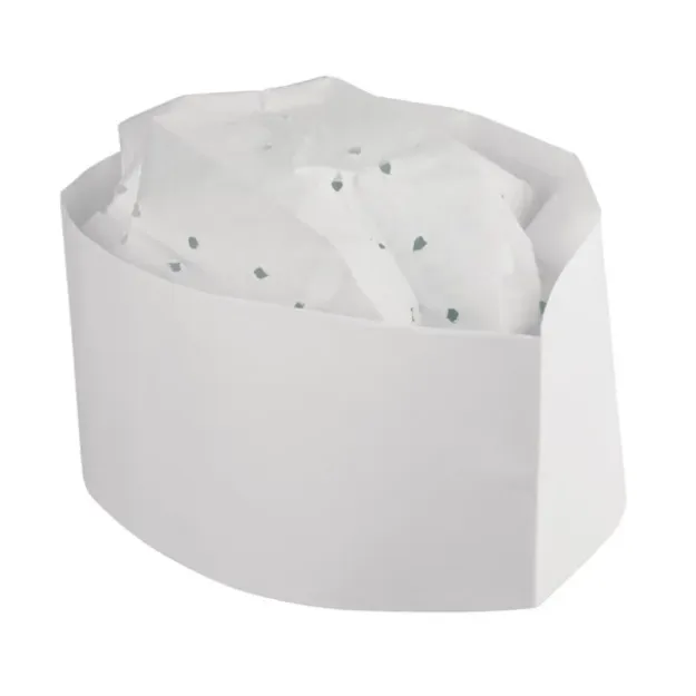 Picture of Disposable chef hat, disposable forage (Food handlers) hat, one size for all.