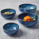 Picture of Terra Porcelain Aqua Blue Belly Bowl 11.5cm 11.5 x 5cm (Dia x H) - 30cl/10.5oz