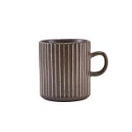Picture of Terra Porcelain Black Fluted Mug 32cl/11.25oz 