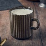 Picture of Terra Porcelain Black Fluted Mug 32cl/11.25oz 