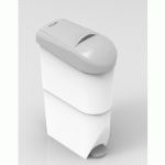 Picture of Kleenwave Sanitary Bin 15ltr Wh/Grey Slimline
