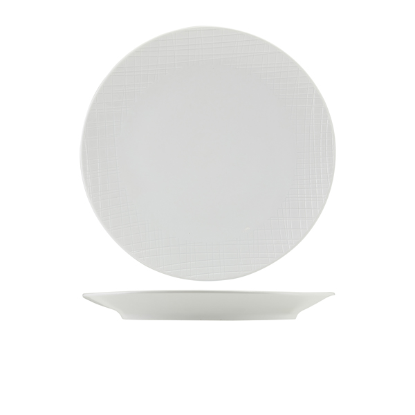Picture of Incise Porcelain Lavara Coupe Plate 28cm 4pk