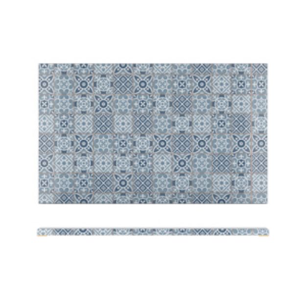Picture of Blue Marrakesh Melamine GN1/1 Slab 