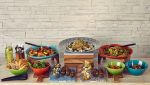 Picture of Blue Marrakesh Melamine GN1/1 Slab 