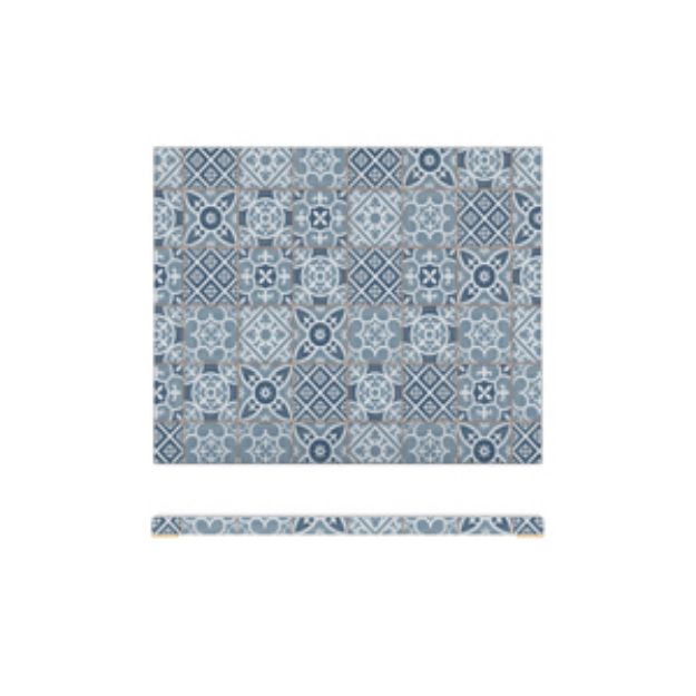 Picture of Blue Marrakesh Melamine GN1/2 Slab 32.5 x 26.