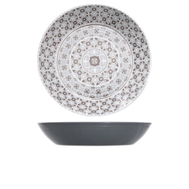 Picture of Grey Marrakesh Melamine Bowl 42.5 x 8cm