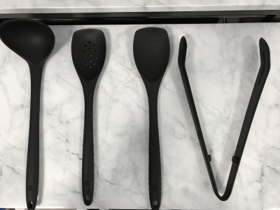 Picture of Black Silicone Ladle 30cm 315mm, for use up to 260 Degrees Celsius