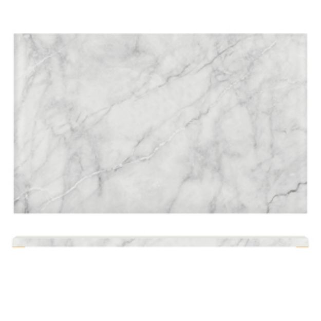 Picture of White Marble Agra Melamine GN1/1 Slab 53 x 32