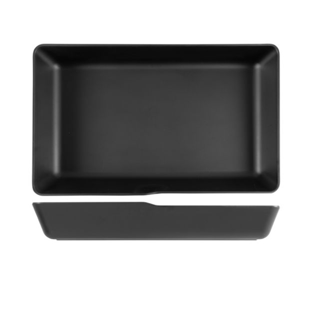 Picture of Black Copenhagen Melamine GN 1/1 Deep Dish 53