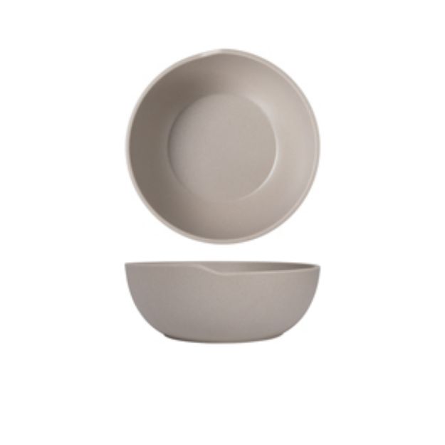 Picture of Sand Brown Copenhagen Round Melamine Bowl 20
