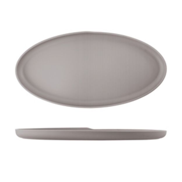 Picture of Sand Brown Copenhagen Oval Melamine Dish 55 x 27.5cm 550 x 275 x 35mm (L x W x H)