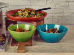 Picture of Light Green Glazed Melamine Casablanca Bowl 24.5 x 10cm 245 x 100mm (Dia x H) 2.6L
