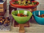 Picture of Light Green Glazed Melamine Casablanca Bowl 20.5 x 9.5cm 205 x 95mm (Dia x H) 1.6L