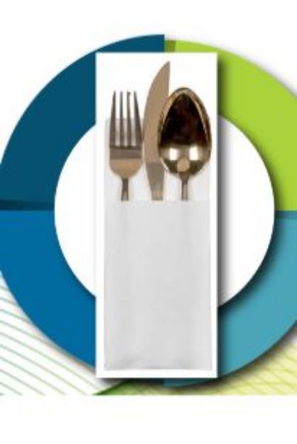 Picture of White AIRLAID Pocket Napkins 8 Fold 40cm 1000