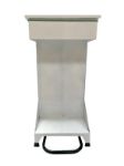 Picture of Open pedal bin, steel frame white powder coating 80L