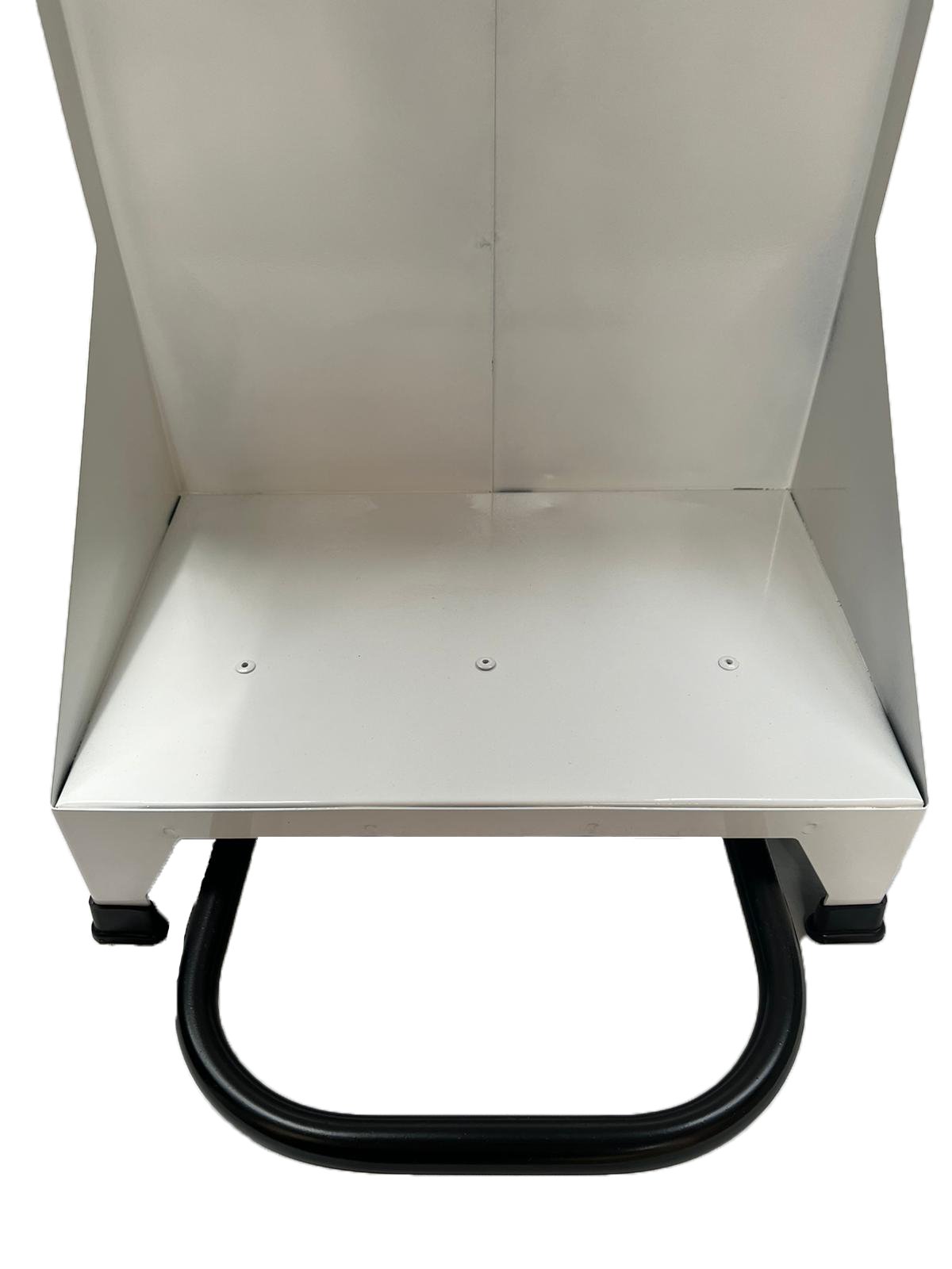 Picture of Open pedal bin, steel frame white powder coating 80L
