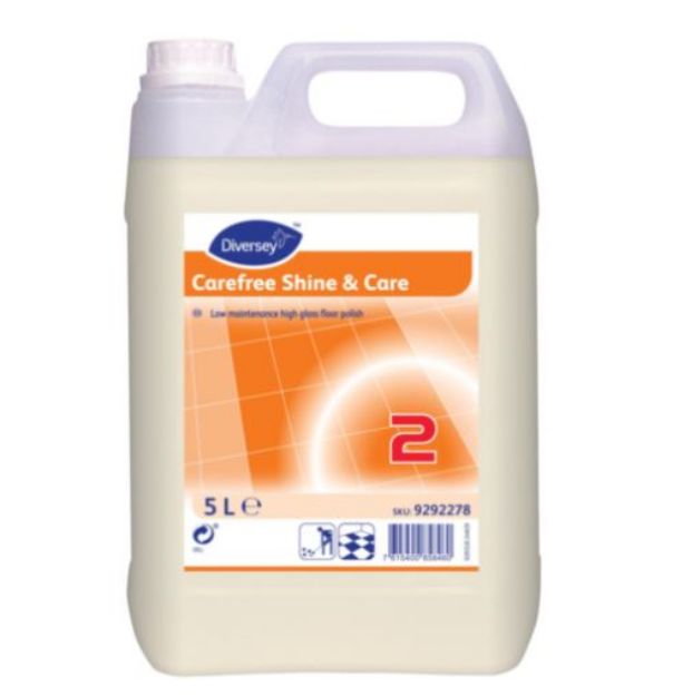 Picture of Carefree Shine & Care Low maintenance high gloss floor polish 5L 