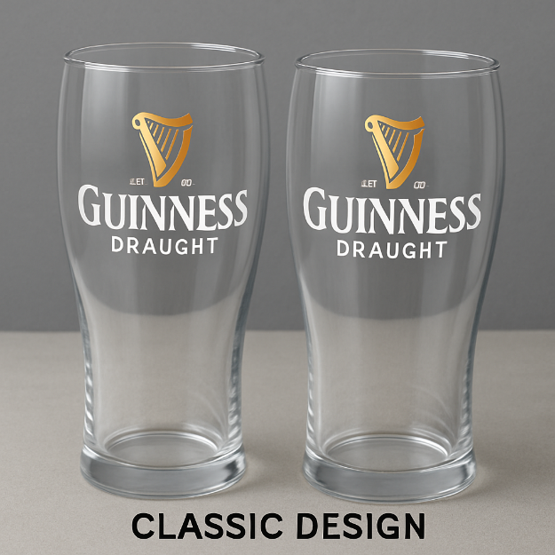 Picture of Guinness Pint Glass, Older Tulip Style Classic Design