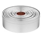 Picture of Vogue Round Plain Pastry Cutter Set (11 Pack)