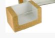 Picture of Kraft Cake box with window 19x10x10cm (50)