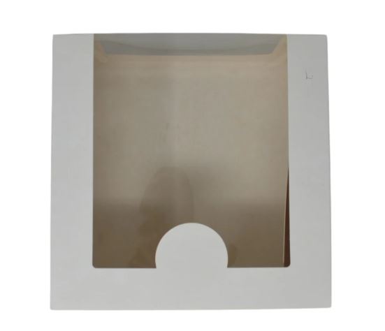 Picture of White Cake Box With Window 20x20x11cm 200pk
