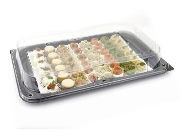 Picture of Sabert Combo Black Platter & Lid  22" 56cm Large (25)