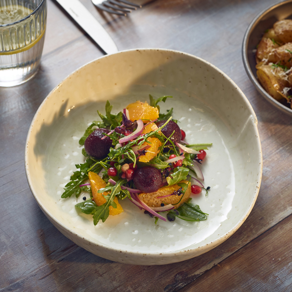 Picture of Kozo Porcelain Shiro Deep Plate 23cm 23 x 5.4cm (Dia x H) - 1.1L/38.7oz