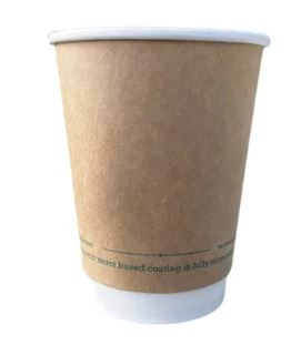 Picture of 12oz Kraft Greenspirit Aqueous Double Wall Hot Cups 500/case